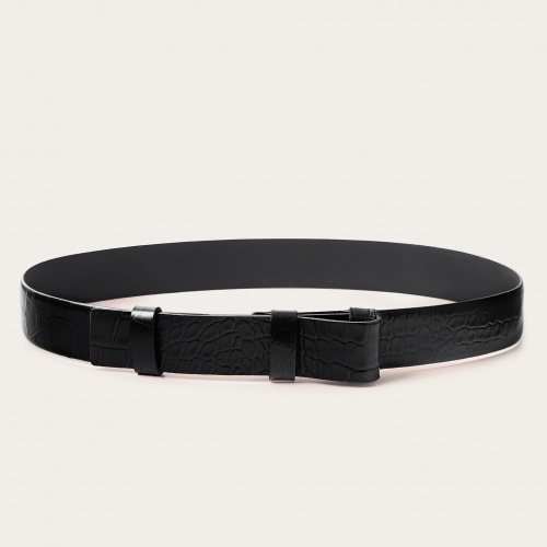 Wide waistline belt, black...