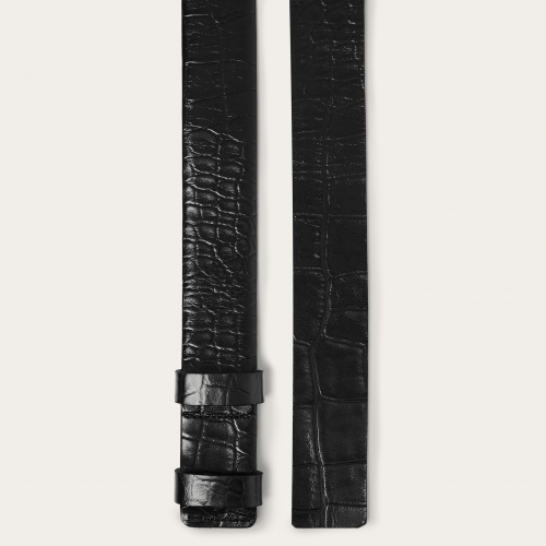 Wide waistline belt, black croce | Balagan Studio