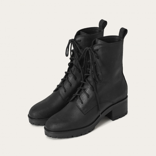 Yehida botki, czarny woskowany | Balagan Studio