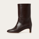 Adina botki, ciemny brąz OUTLET