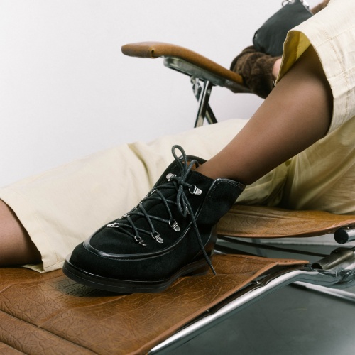 Roe Boots, black velvet| Balagan Studio