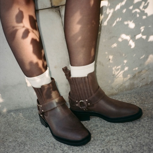 Ofnoa botki, brąz woskowany | Balagan Studio