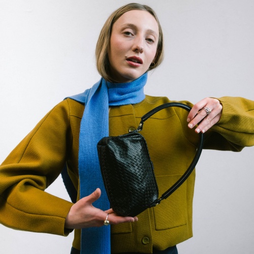 Roha Bag S, black braid OUTLET | Balagan Studio