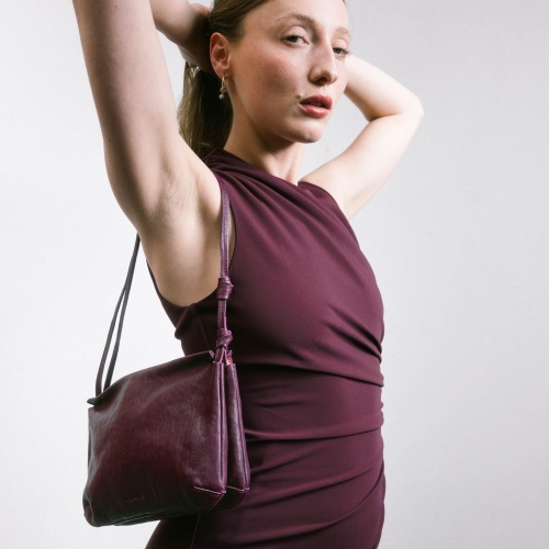 Jen Bag M, burgundy OUTLET | Balagan Studio