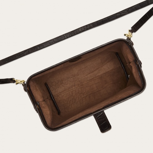 Rofe Bag L, brown croco OUTLET | Balagan Studio