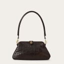 Rofe Vintage Bag M, brown croco OUTLET