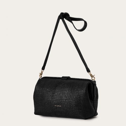 Rofe Bag L, black lizard | Balagan Studio