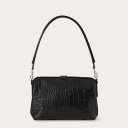 Rofe Bag L, black croco