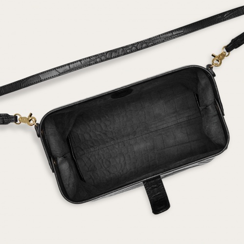Rofe Bag L, black croco | Balagan Studio