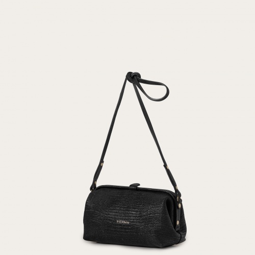Rofe Bag M, black lizard | Balagan Studio