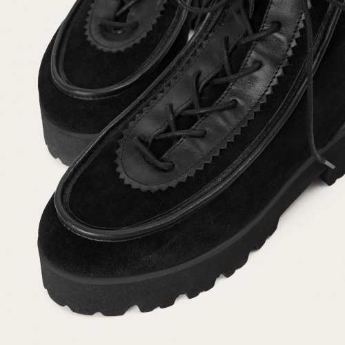 Junko Boots, black velvet OUTLET | Balagan Studio