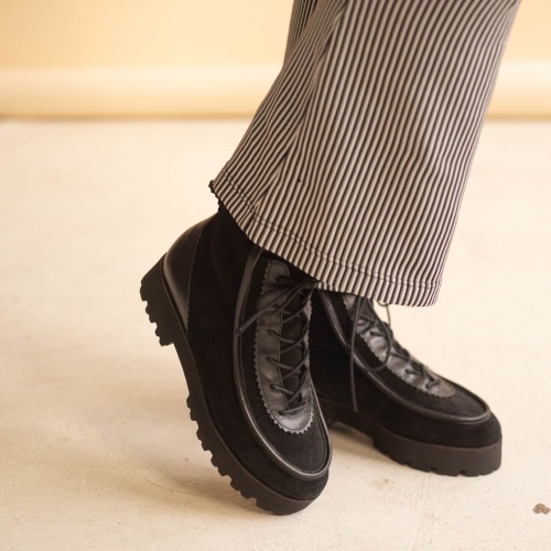 Junko botki, czarny welur OUTLET | Balagan Studio