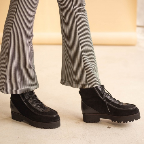 Junko Boots, black velvet OUTLET | Balagan Studio