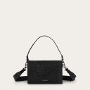 Gala Bag M, black lizard