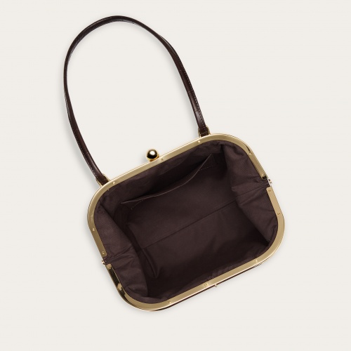 Sicily Bag M, brown croco | Balagan Studio