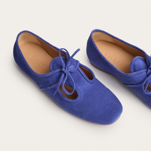 Parpar Flats, blue velvet | Balagan Studio