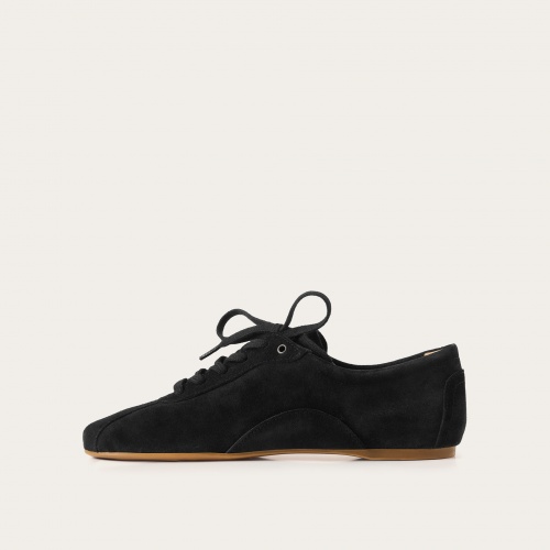 Bowling Flats, black velvet