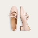 Greta Heels, light pink gloss