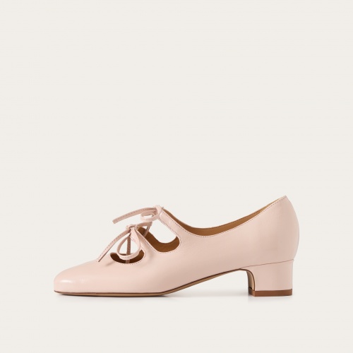 Greta Heels, light pink gloss