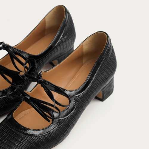Greta Heels, black lizard | Balagan Studio