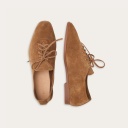 Step Flats, caramel velvet