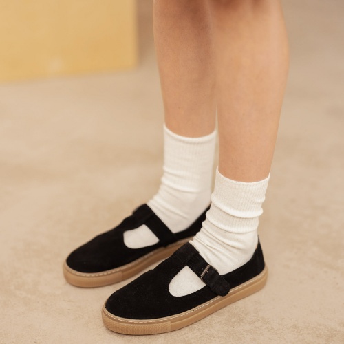 Sababa sneakersy, czarny welur
