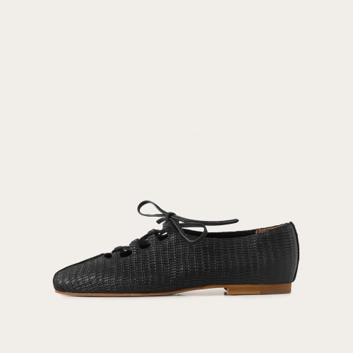 Roma Ballerina, black lizard
