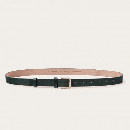 Unisex belt with a metal...