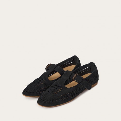 Achla Flats, black velvet | Balagan Studio