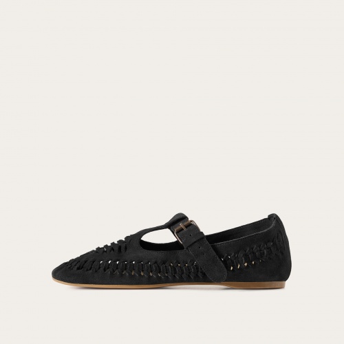 Achla Flats, black velvet | Balagan Studio