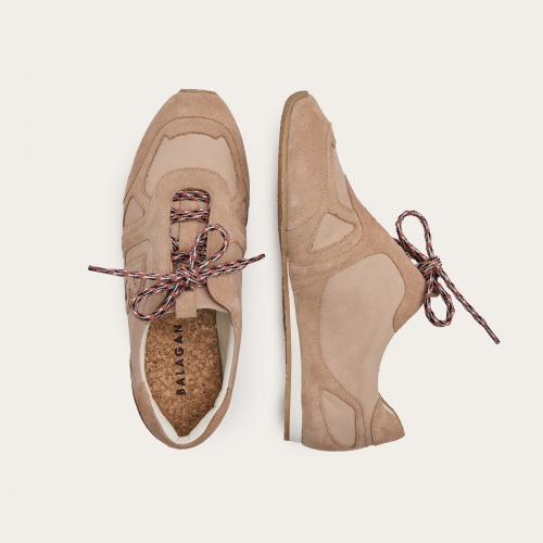 B No.1 sneakersy, beżowy nubuk