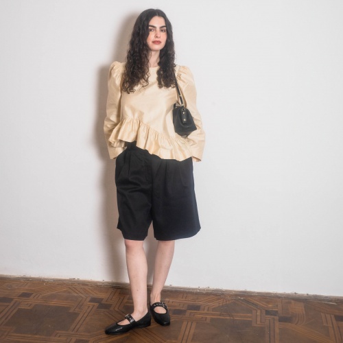 Louisine Ballerina, black lizard | Balagan Studio