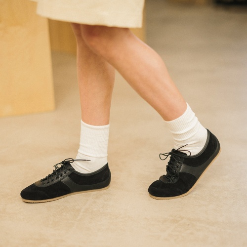 Milano sneakersy, czarny welur | Balagan Studio