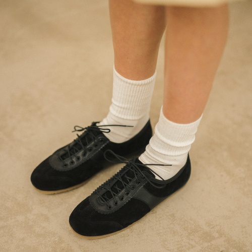 Milano sneakersy, czarny welur | Balagan Studio