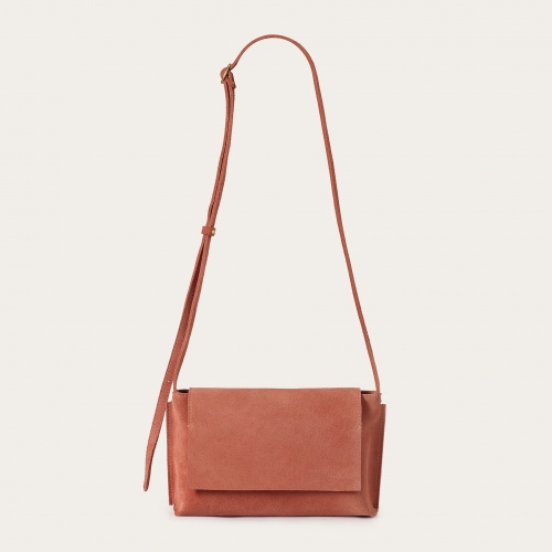 Ashley Bag S, peach velvet