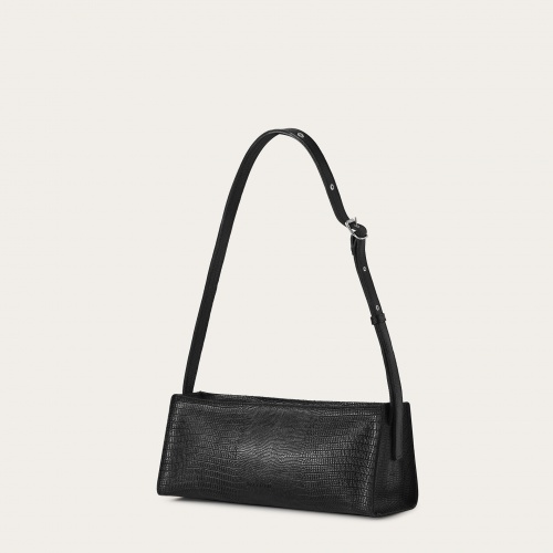 Monique torebka M, czarny wzór jaszczurki | Balagan Studio