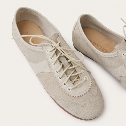 Milano sneakersy, jasny welur | Balagan Studio
