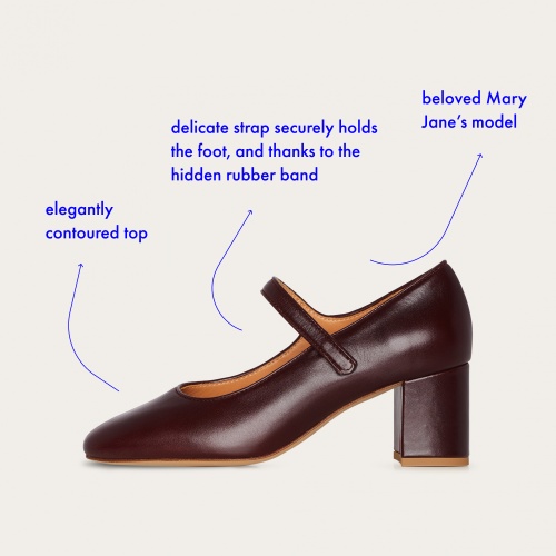Dora High Heels, mahogany | Balagan Studio
