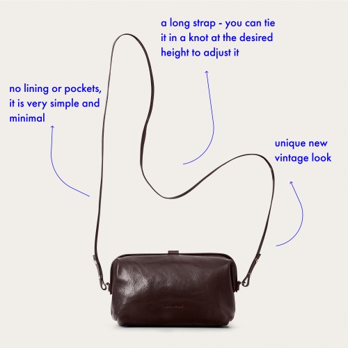 Rofe Bag M, deep brown | Balagan Studio