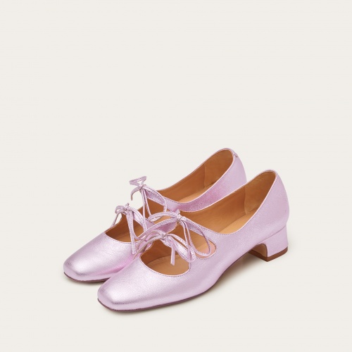 Greta Heels, metallic pink| Balagan Studio