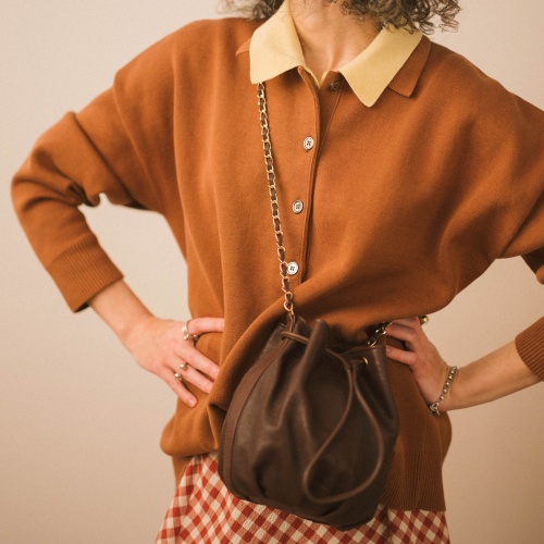 PJ Bag M, deep brown | Balagan Studio
