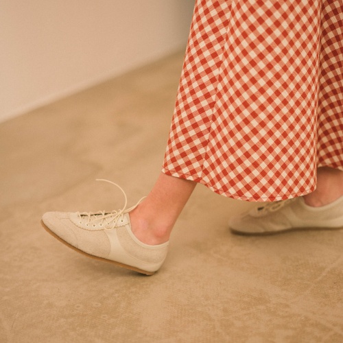 Milano sneakersy, jasny welur | Balagan Studio