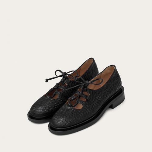 Ruby Flats, black lizard | Balagan Studio