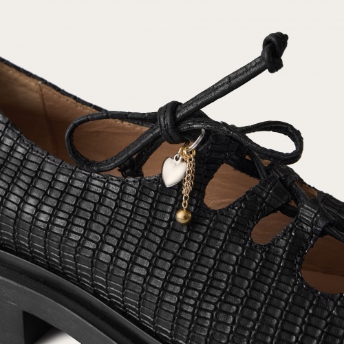 Ruby Flats, black lizard | Balagan Studio