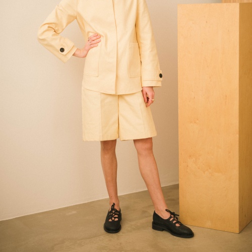 Ruby półbuty, czarny wzór jaszczurki | Balagan Studio