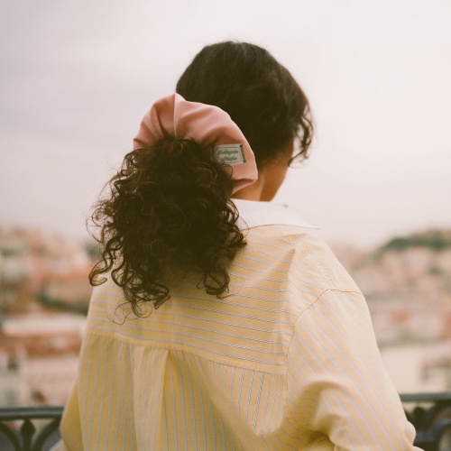 Phoebe gumka do włosów, pudrowy róż | Balagan Studio