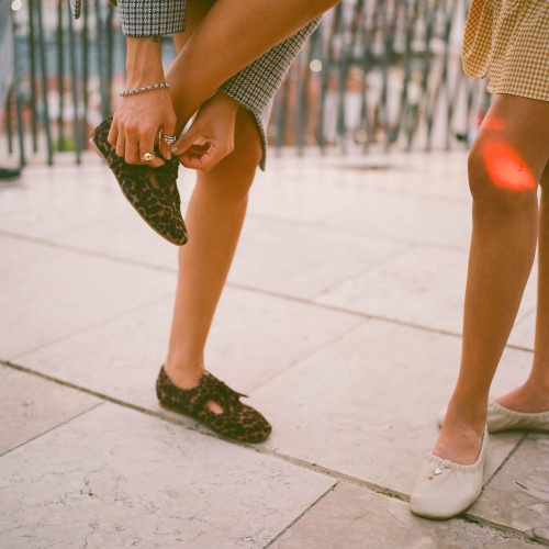 Parpar półbuty, cętki welur | Balagan Studio