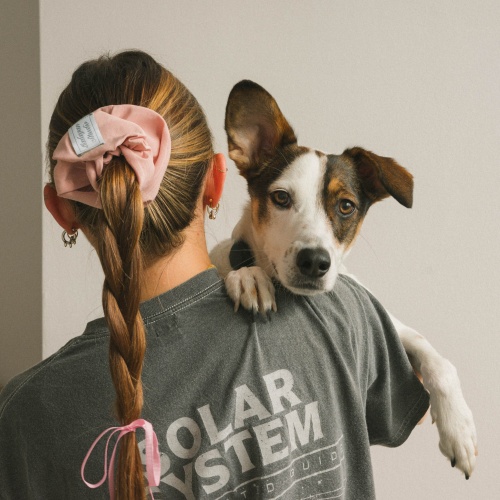 Phoebe gumka do włosów, pudrowy róż | Balagan Studio