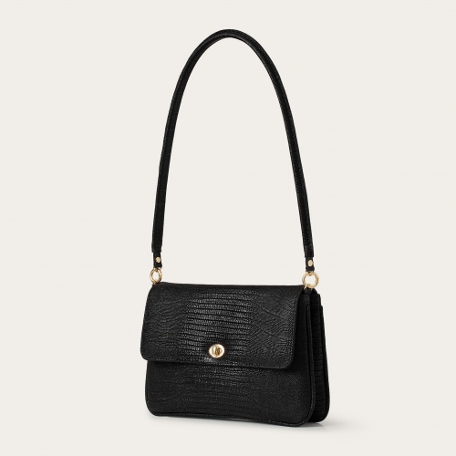 Hali Bag S, black lizard | Balagan Studio