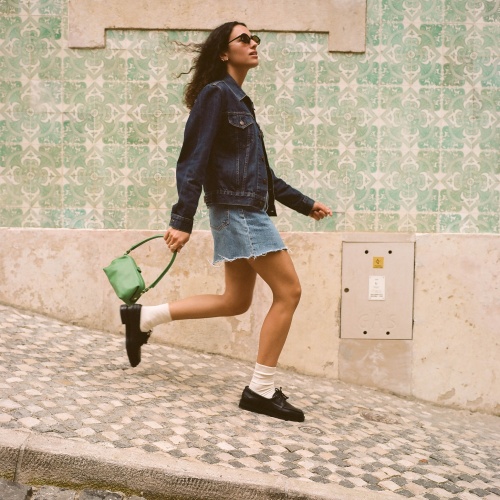 Yacht półbuty, czarny rustykalny | Balagan Studio